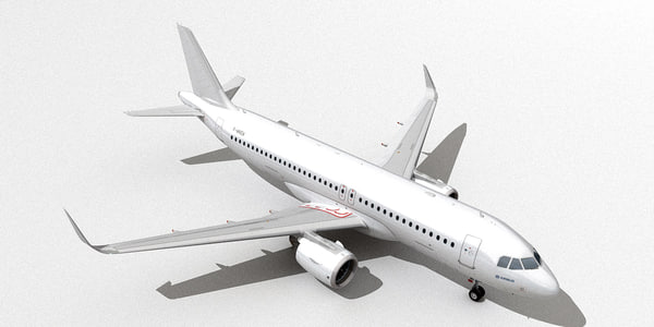 3D model airbus a320neo generic white - TurboSquid 1166213