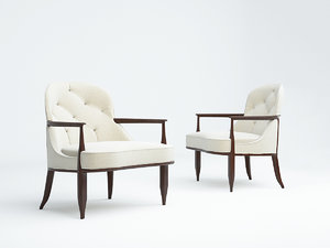lounge chair edward wormley 3D