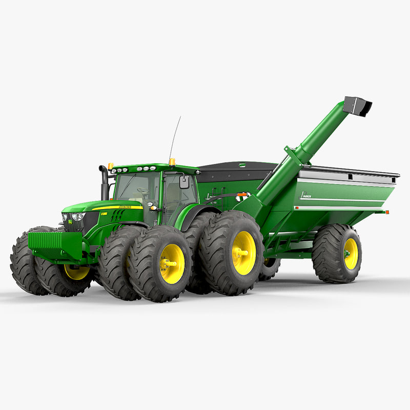 3D model utility tractor john deere TurboSquid 1166353