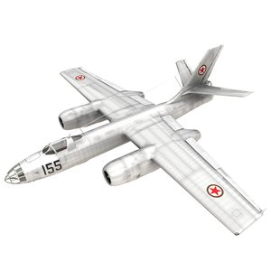 3D ilyushin il-28 beagle bomber model