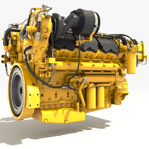 3D heavy engine model