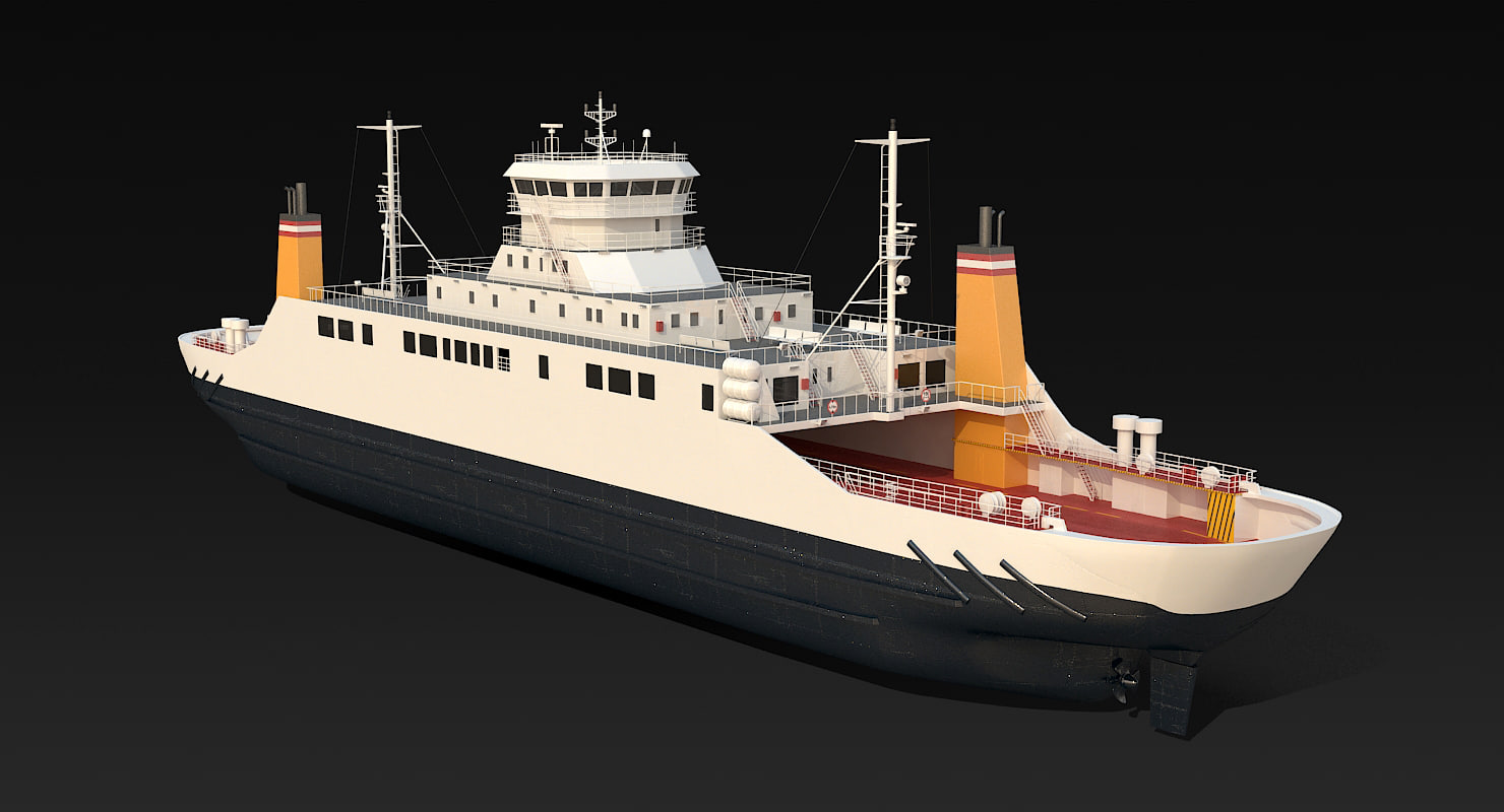 Car ferry 3D model - TurboSquid 1166581