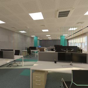 3D office interior