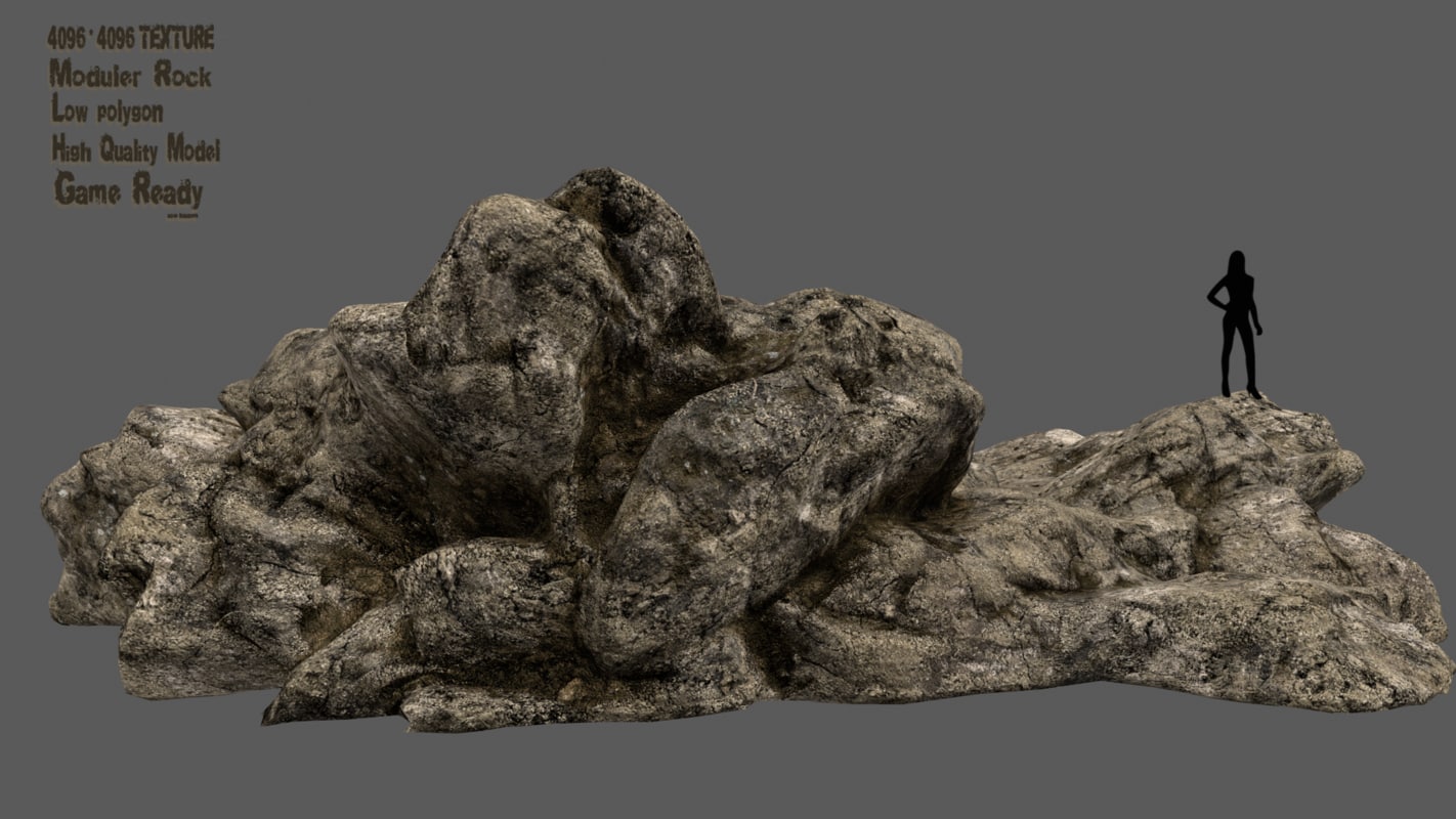 3D rocks  model  TurboSquid 1167194