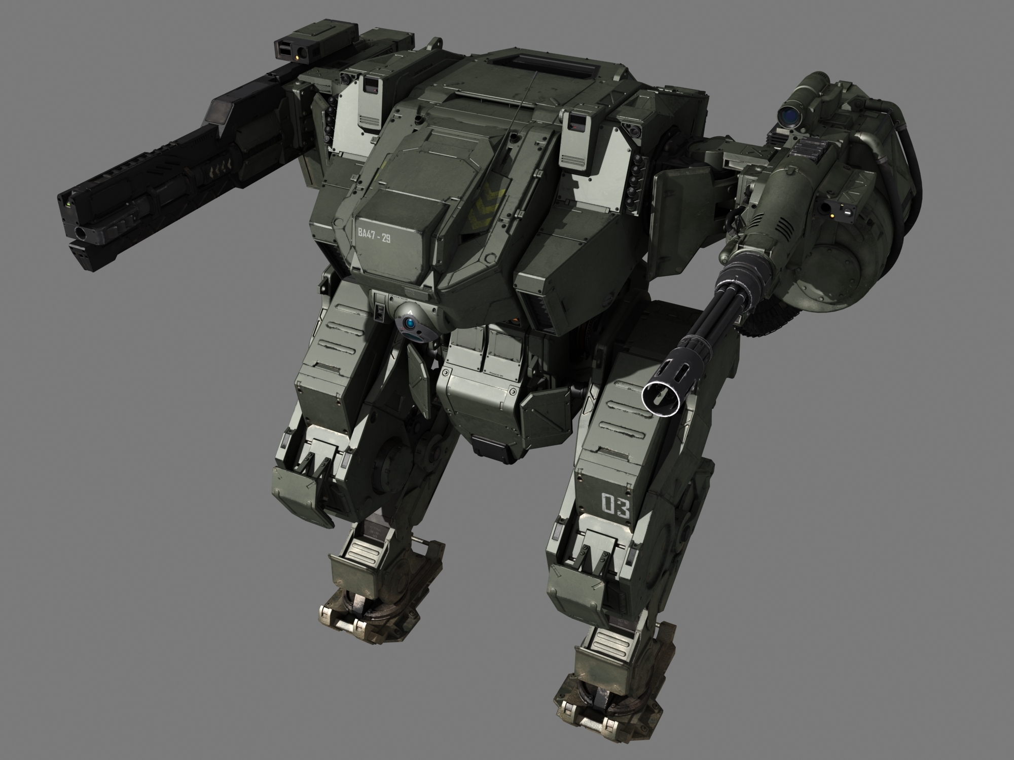 Mech fighter 3D model - TurboSquid 1167279