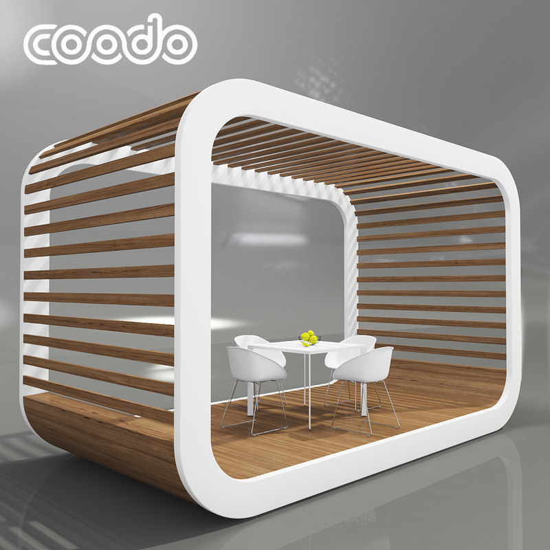 Coodo Pergola White Edition 3d Model Turbosquid