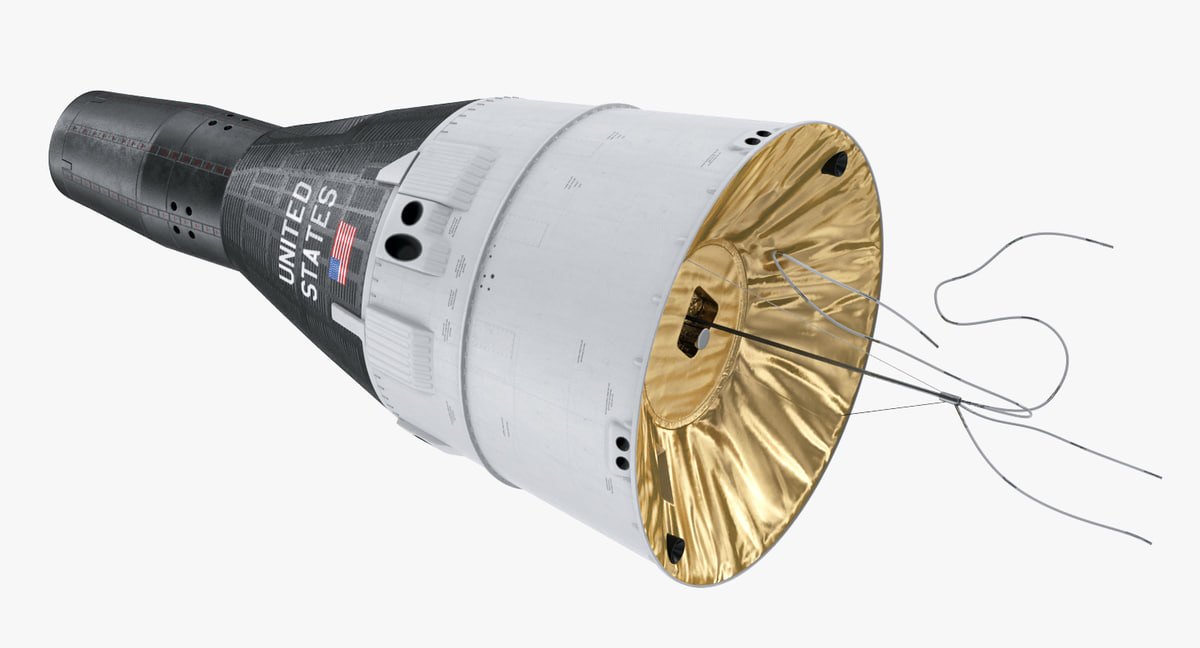 Gemini spacecraft model TurboSquid 1167494