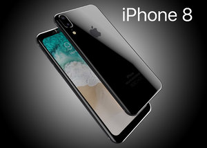 apple iphone8 2017 rounded 3D model