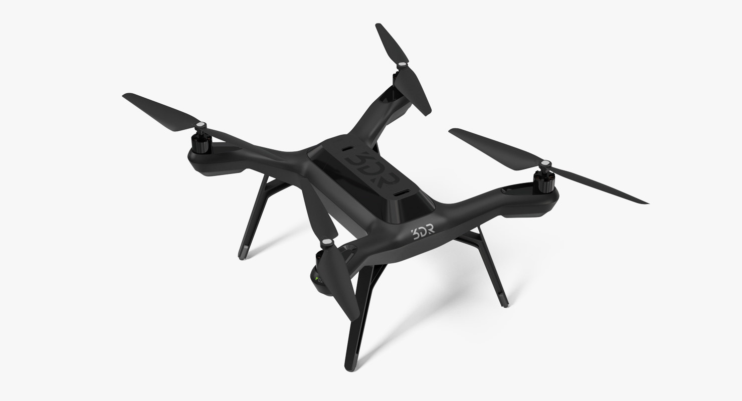 3dr solo drone quadcopter 3D model TurboSquid 1167507