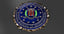 fbi crest logo 3D model