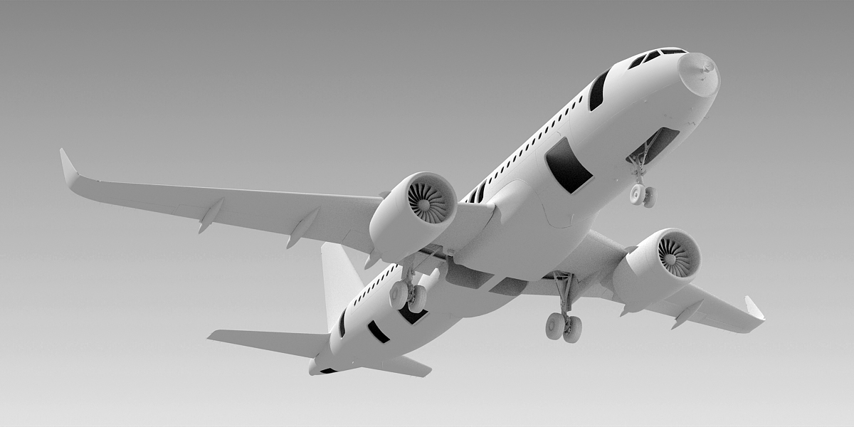 空客a320neo汉莎航空3d模型