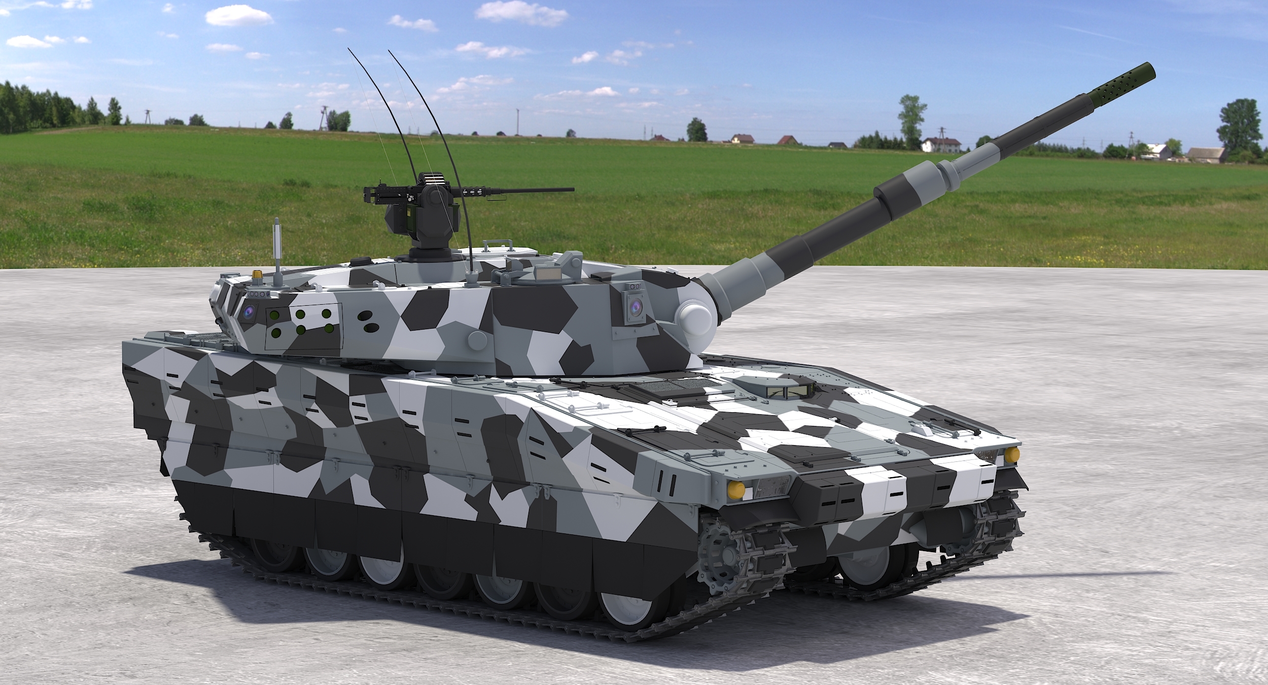 Cv90 120-t light tank 3D model - TurboSquid 1167618