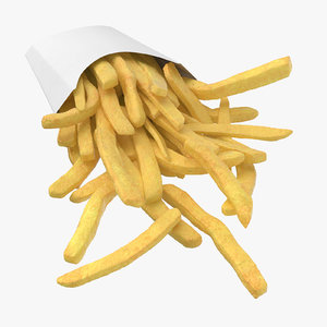 fries box 3D model