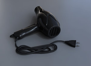 hair dryer 3D