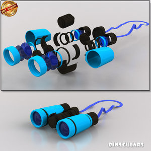 binoculars 3D model