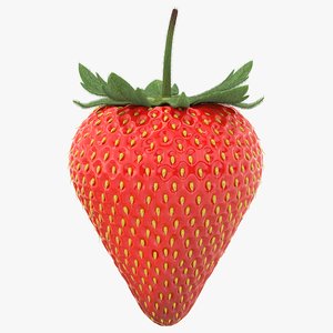 3D realistic strawberry 2