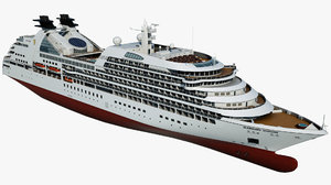 cruise seabourn sojourn ship 3D model