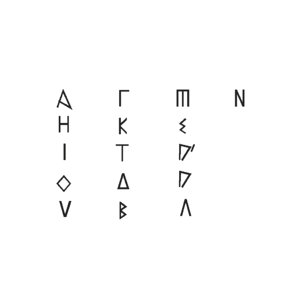 greco-iberian alphabet cg cad 3D model