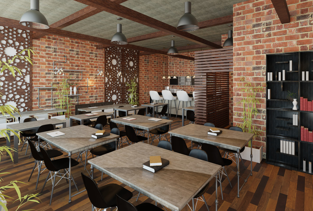 Study lounge cafe revit 3D - TurboSquid 1168464