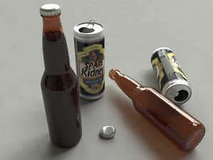 3D beer pack model