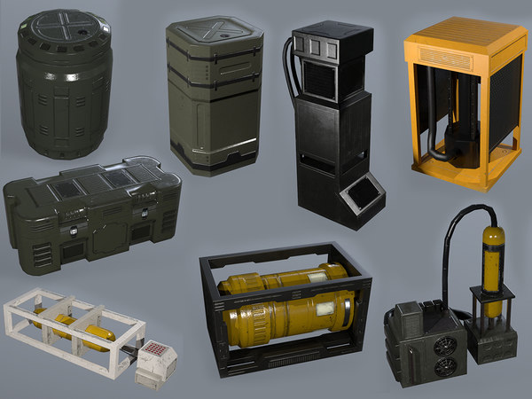 3D sci-fi assets model - TurboSquid 1168534