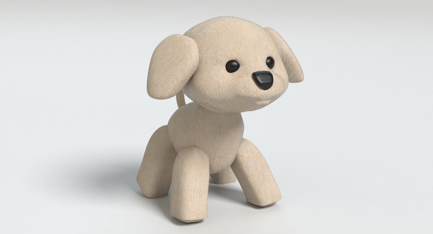 Stuffed animal dog 3D model TurboSquid 1168616