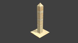 3D obelisk