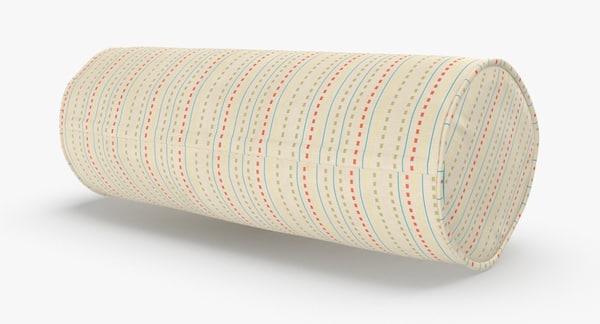 white bolster cushion