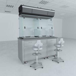 biosafety cabinet lab 3D
