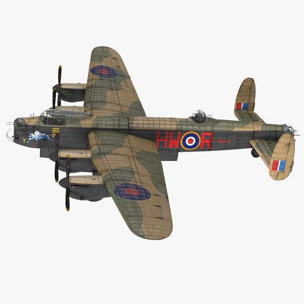 イギリスの重爆撃機アヴロランカスター第二次世界大戦3dモデル Turbosquid