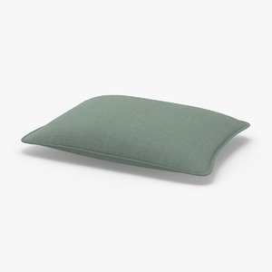 3D throw-pillow-01---green-rectangle