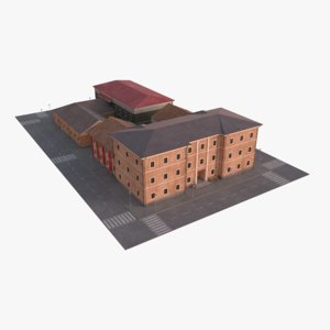3D scandinavian city block