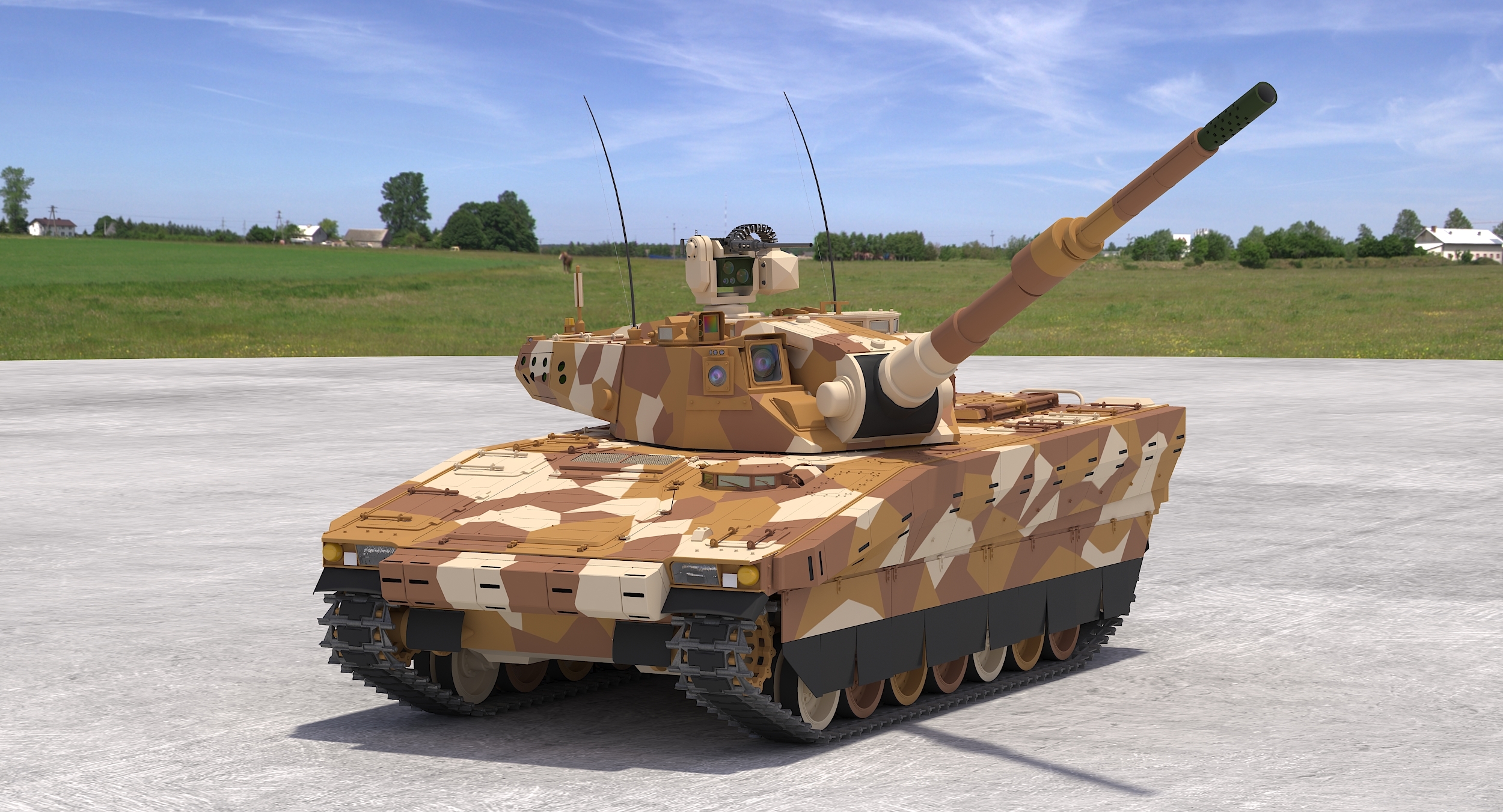 3D cv90 120-t light tank model - TurboSquid 1168784