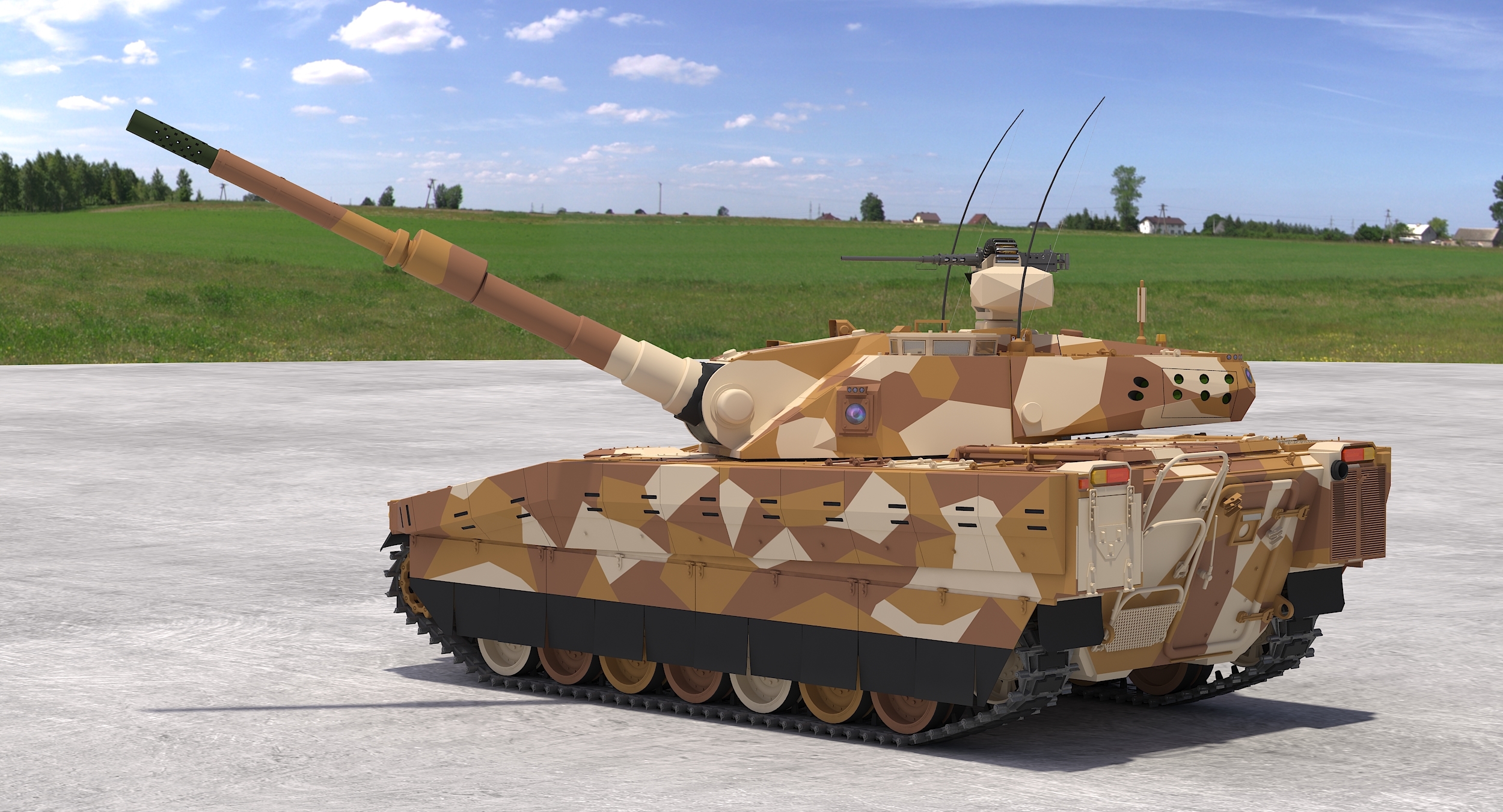 3D cv90 120-t light tank model - TurboSquid 1168784