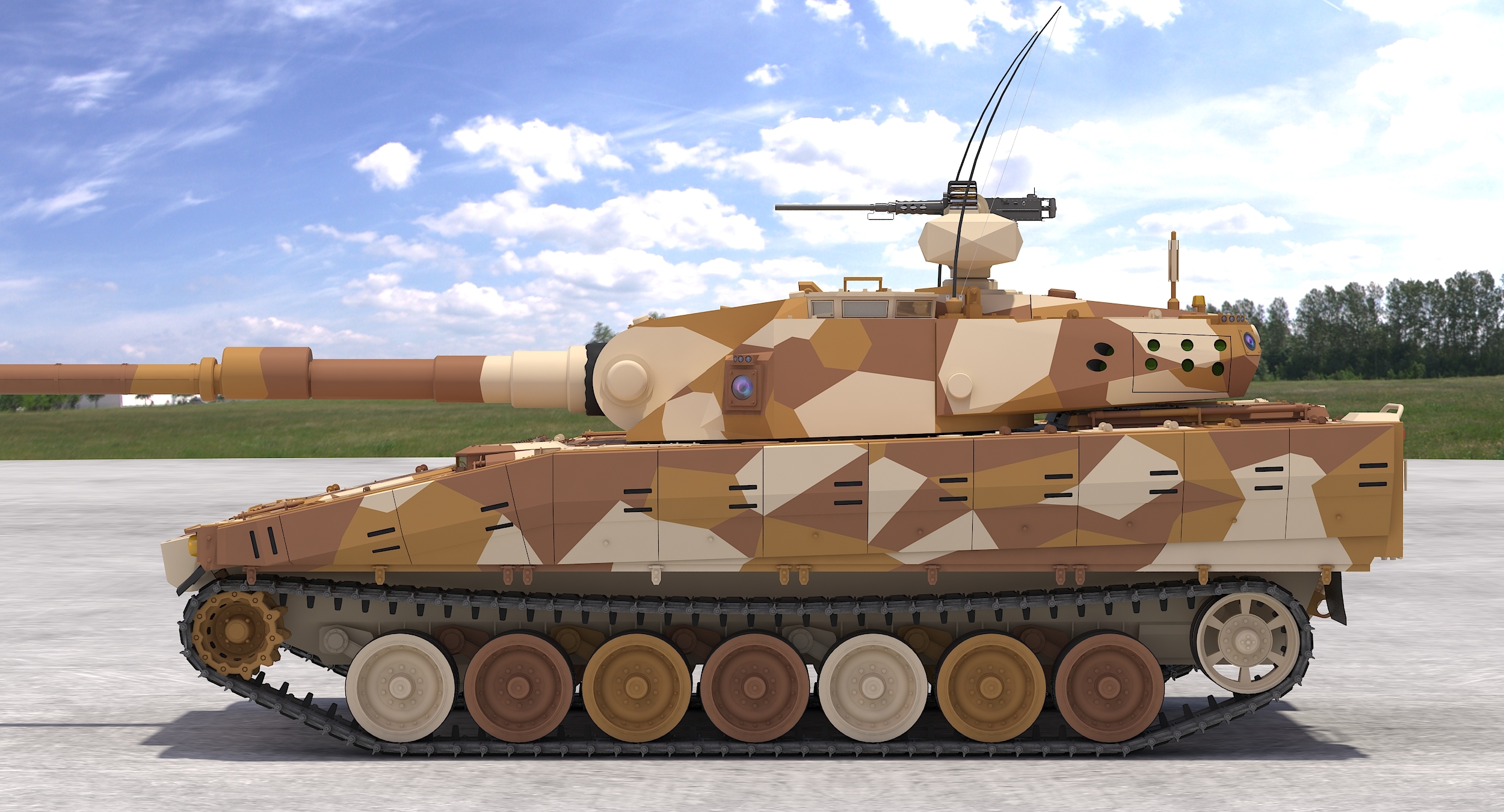 3D cv90 120-t light tank model - TurboSquid 1168784