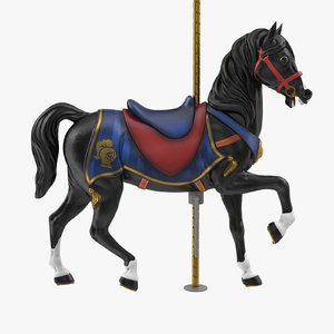 3D model carousel horse v5