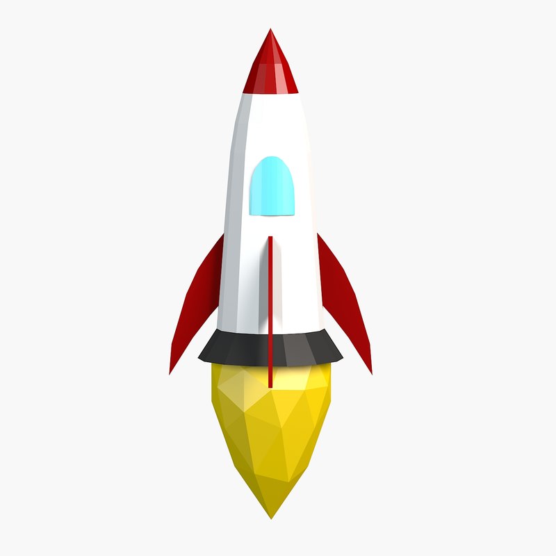 Cartoon rocket toon 3D - TurboSquid 1168827