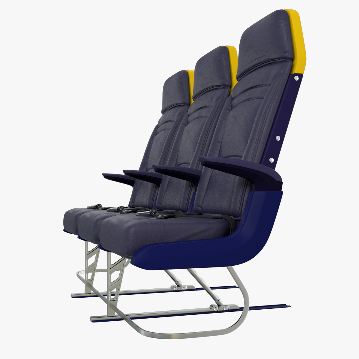 Ryanair economy seat 3D model TurboSquid 1168836