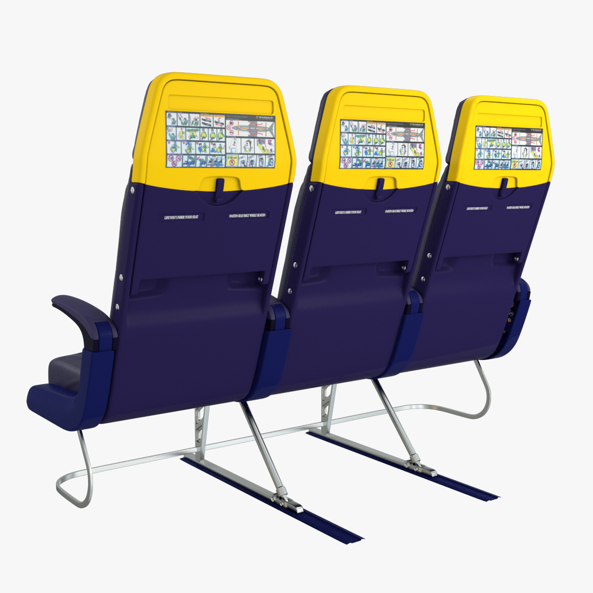 Ryanair Economy Airplane Seat