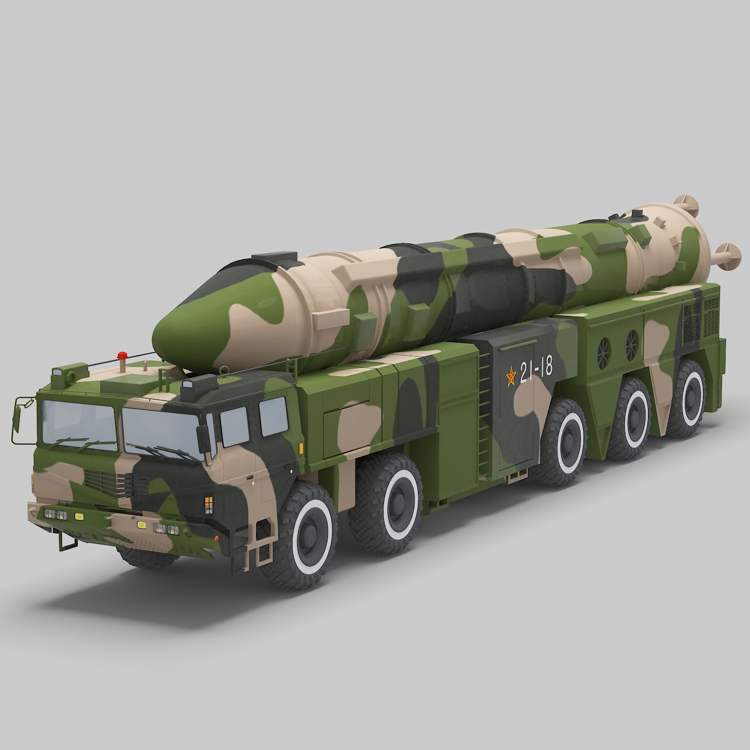 Chinese df-21 missile 3D - TurboSquid 1168845