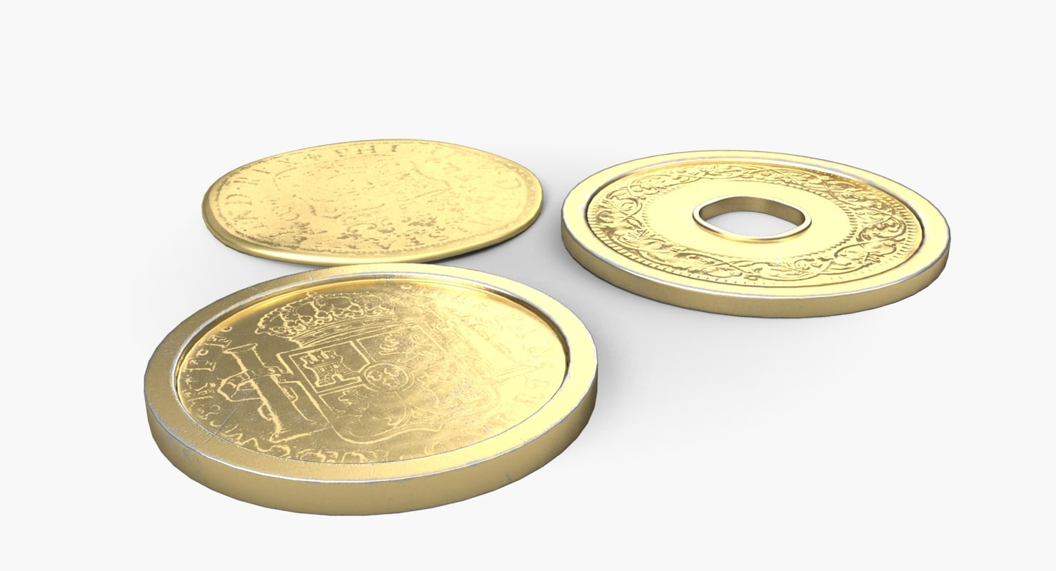 free cinema 4d models of a coin