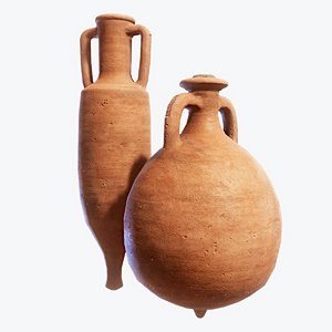 3D roman amphorae pack
