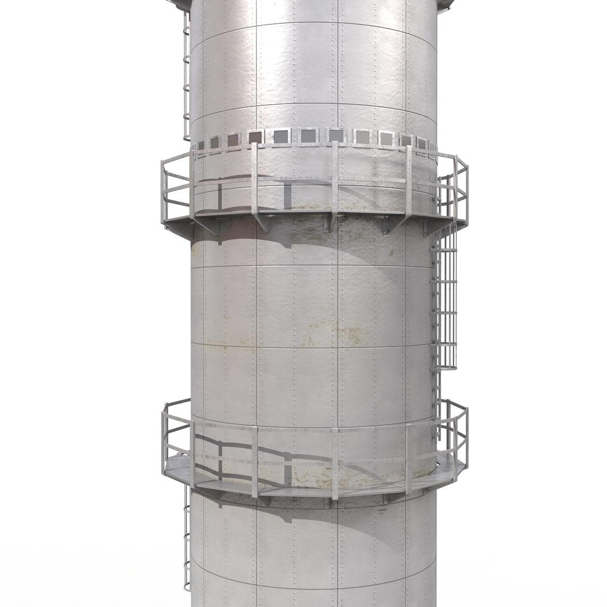 3D model grain storage bins TurboSquid 1169044