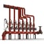 3D industrial pipes