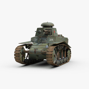3D ww2 soviet t18 light tank