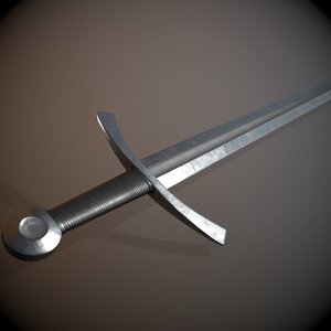 sword medieval fantasy 3D model