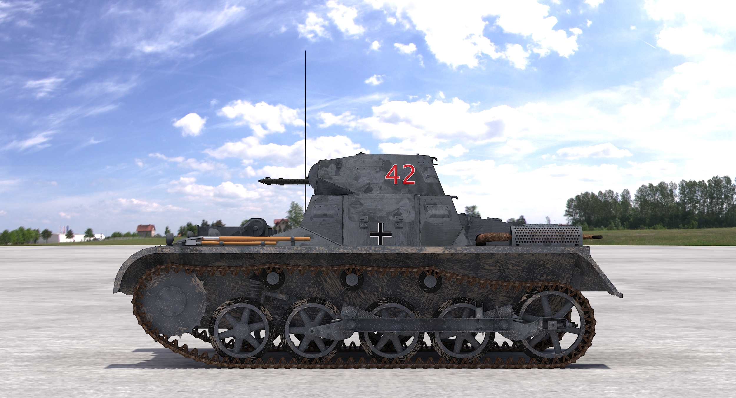 3d panzerkampfwagen i ausf. a sd.kfz.101 model