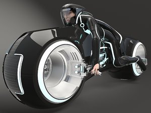 3D tron bike light