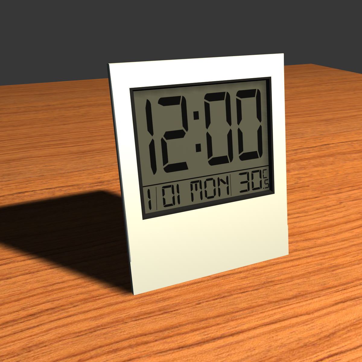 3d digital clock