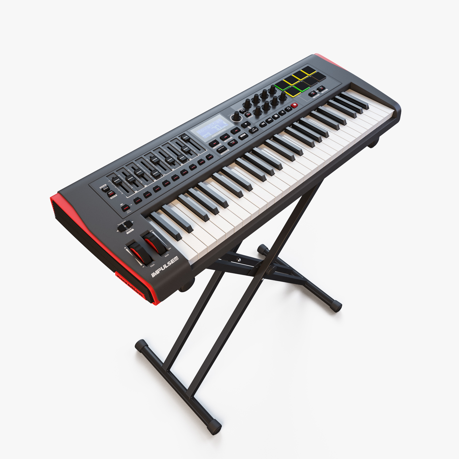 Midi novation impulse 49 3D model - TurboSquid 1169556